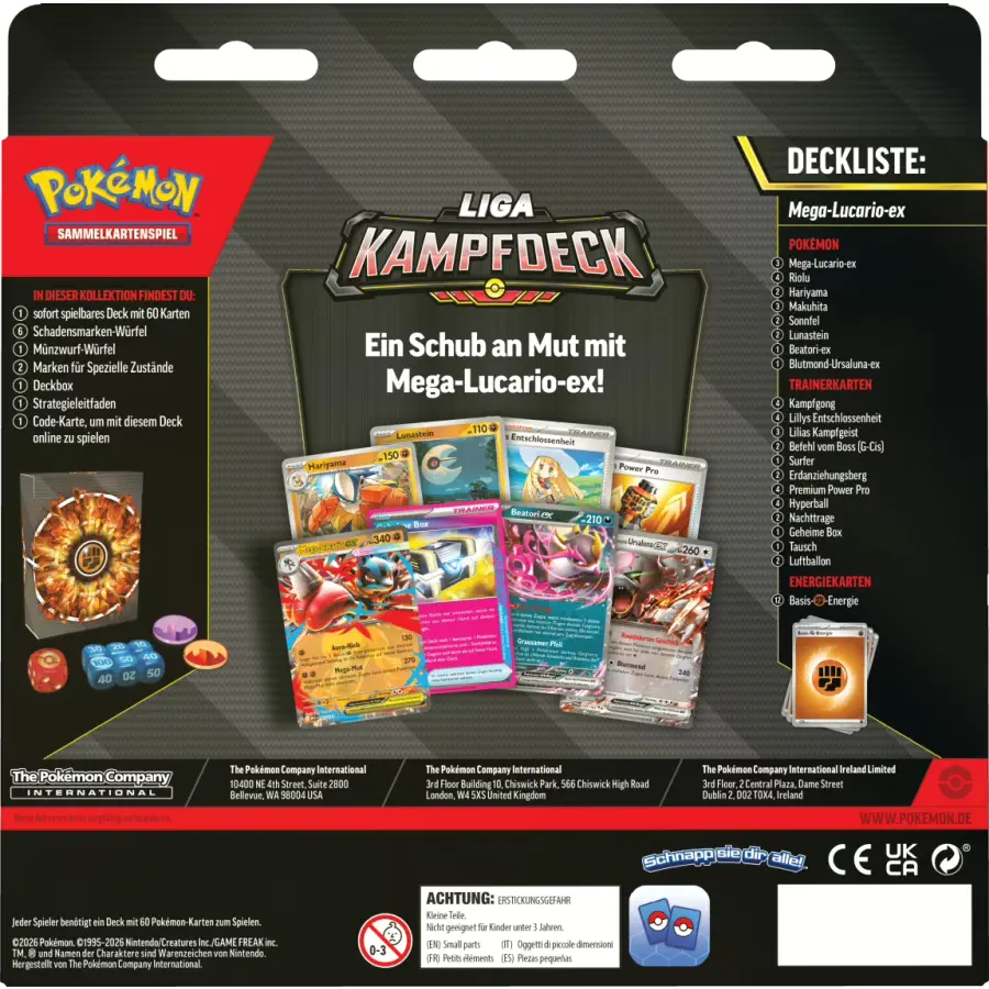 Liga Kampfdeck - Mega Lucario (DE): Pokemon Pokemon Decks
