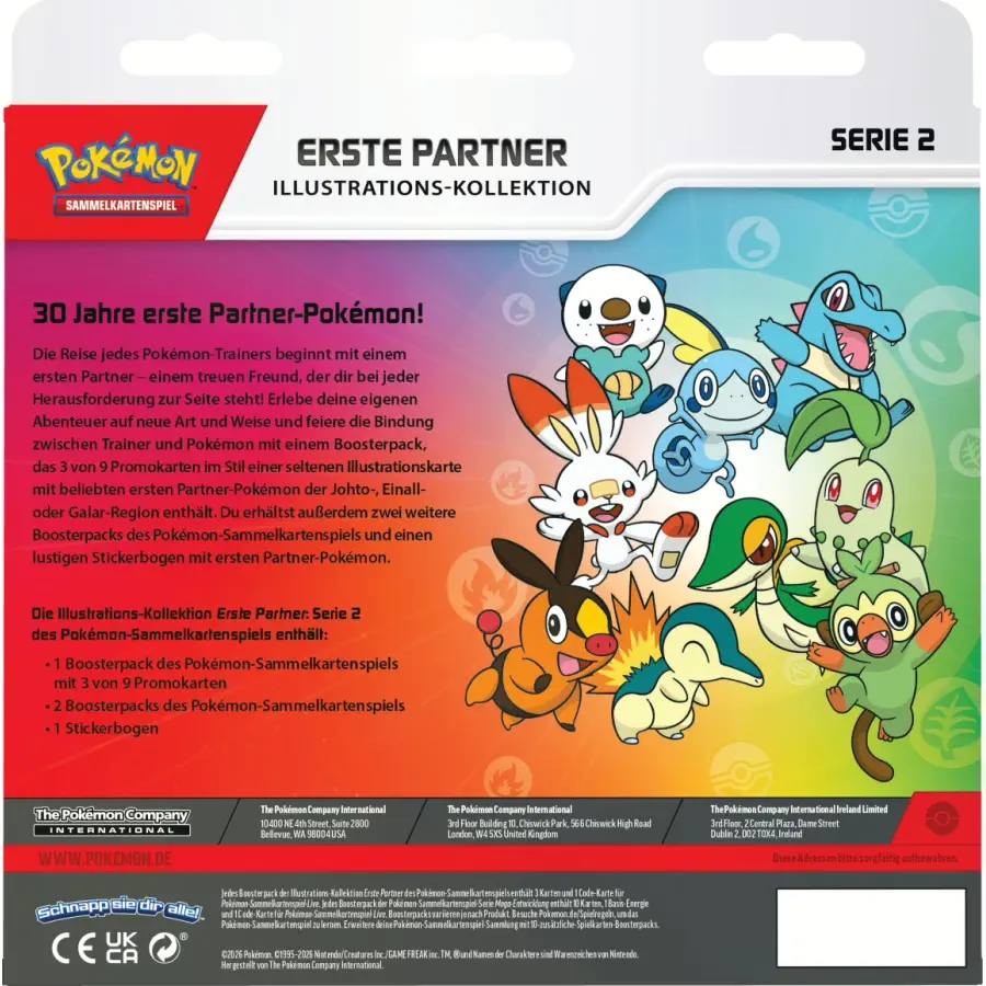 Erste Partner Kollektion Serie 2 (DE): Pokemon Pokemon Kollektionen