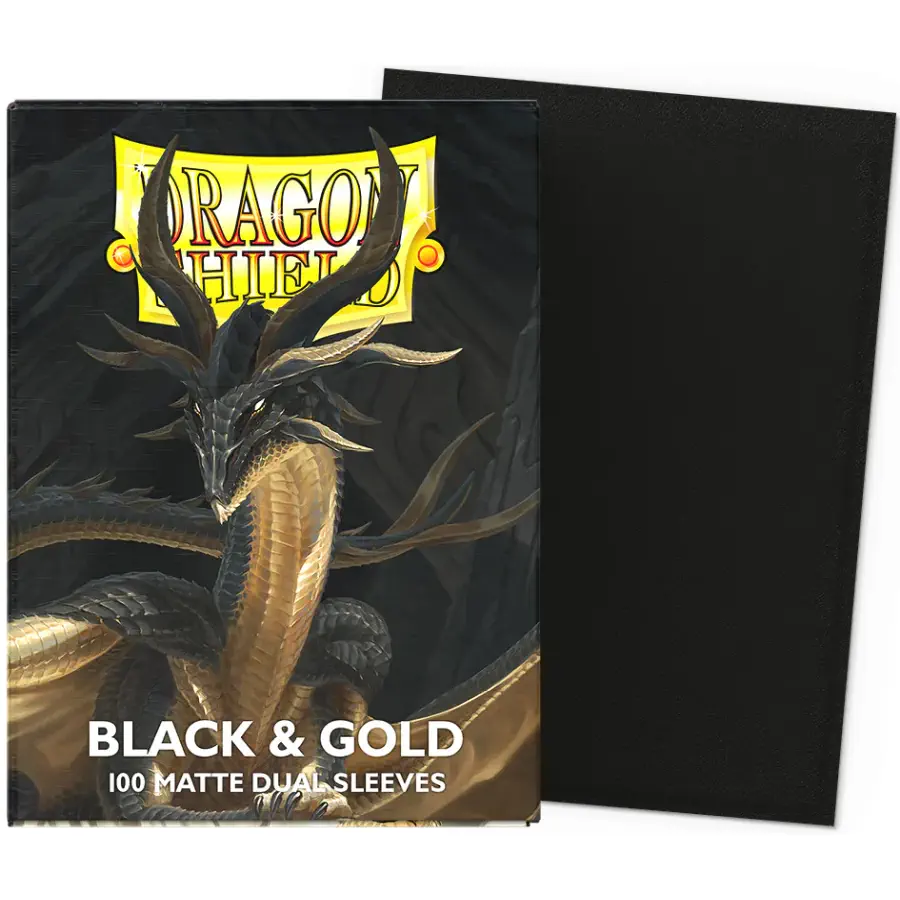 Dragon Shield Matte Dual - Black & Gold (100)