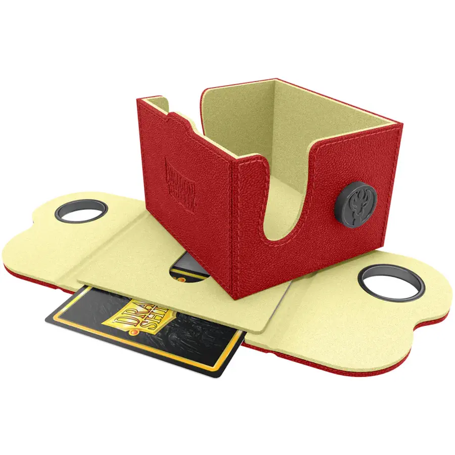 Dragon Shield Dragon Box - Red & Lemon (150): andere Sammelkartenspiele Deck Boxen