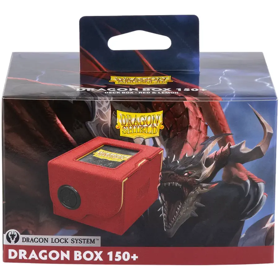 Dragon Shield Dragon Box - Red & Lemon (150): andere Sammelkartenspiele Deck Boxen