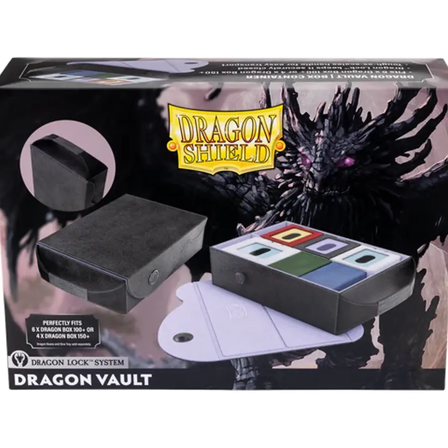 Dragon Shield Dragon Vault - Black & Grey: andere Sammelkartenspiele Deck Boxen