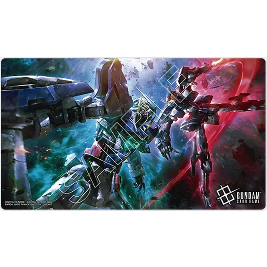 Gundam Official Playmat and Card Set - Mobile Suit Gundam 00