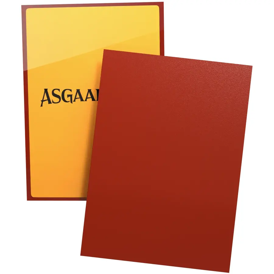 Asgaardian Sleeves - Fiery Red (104): Magic: The Gathering Card Sleeves / Schutzhüllen