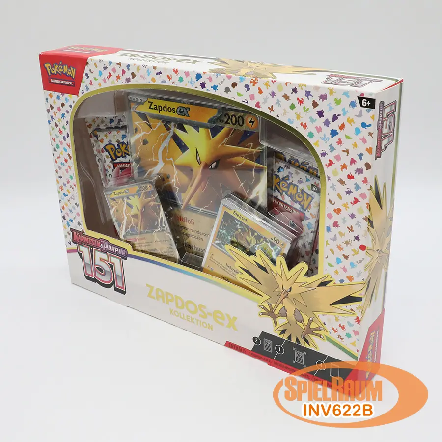 Karmesin & Purpur: 151 Kollektion Zapdos-EX (DE): Pokemon Pokemon Kollektionen