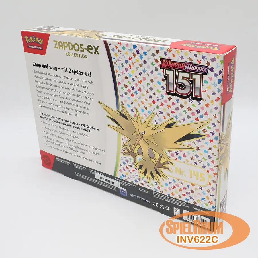 Karmesin & Purpur: 151 Kollektion Zapdos-EX (DE): Pokemon Pokemon Kollektionen