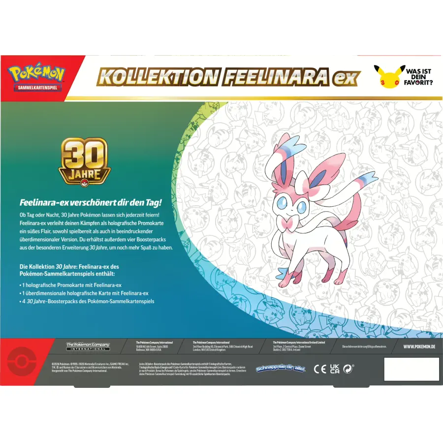 30 Jahre Feelinara EX Kollektion (DE): Pokemon Pokemon Kollektionen