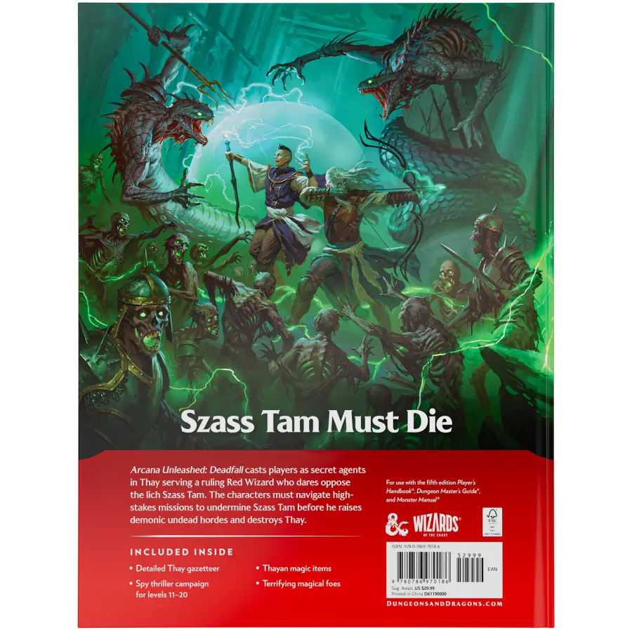D&D Arcana Unleashed: Deadfall (ENG): Dungeons and Dragons DnD Bücher