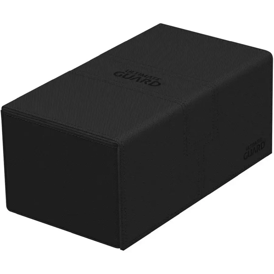 Ultimate Guard Twin Flip'n'Tray XenoSkin Deck Case 200+ Black: Magic: The Gathering Deck Boxen