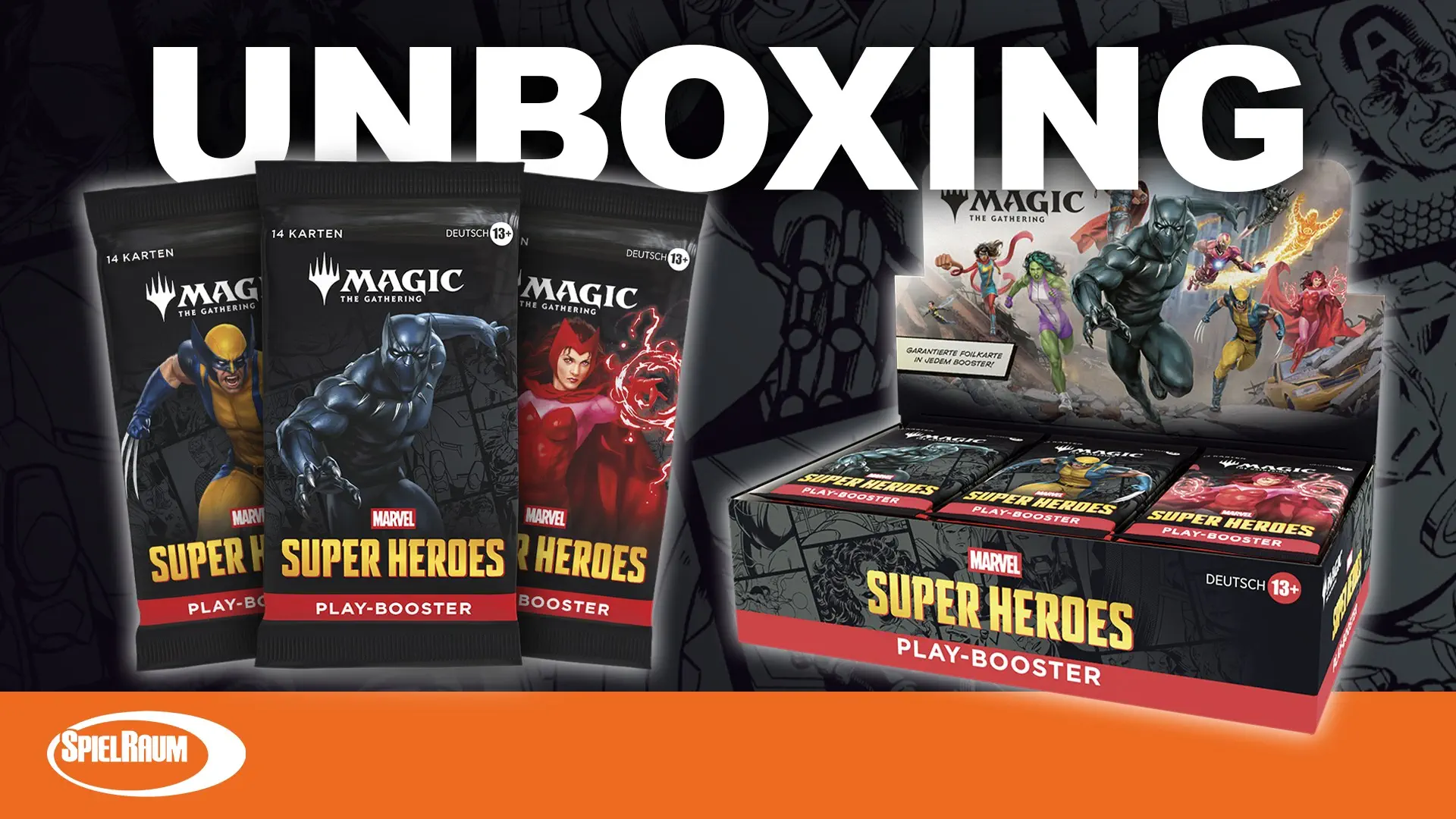 Marvel Super Heroes - Play Booster Display Unboxing