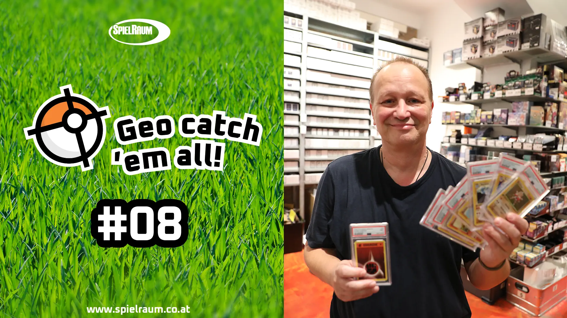 Geo catch #08: Martins Instinkt lässt ihm den Pokéball mitten im Grünen finden