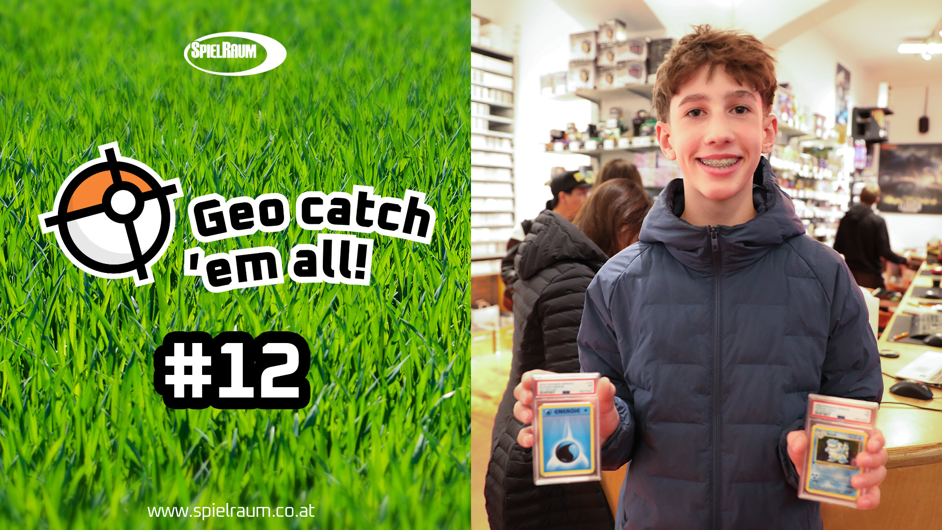 Geo catch #12: Milo findet den Ball im Rathauspark Mauer und holt ein Turtok