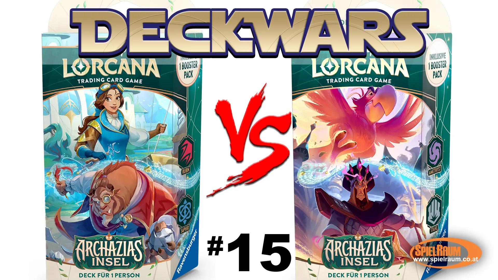 Lorcana Deckwars 15 - Archazias Insel Starter Decks - Belles Gegenstände VS. Dschafars Illusionen
