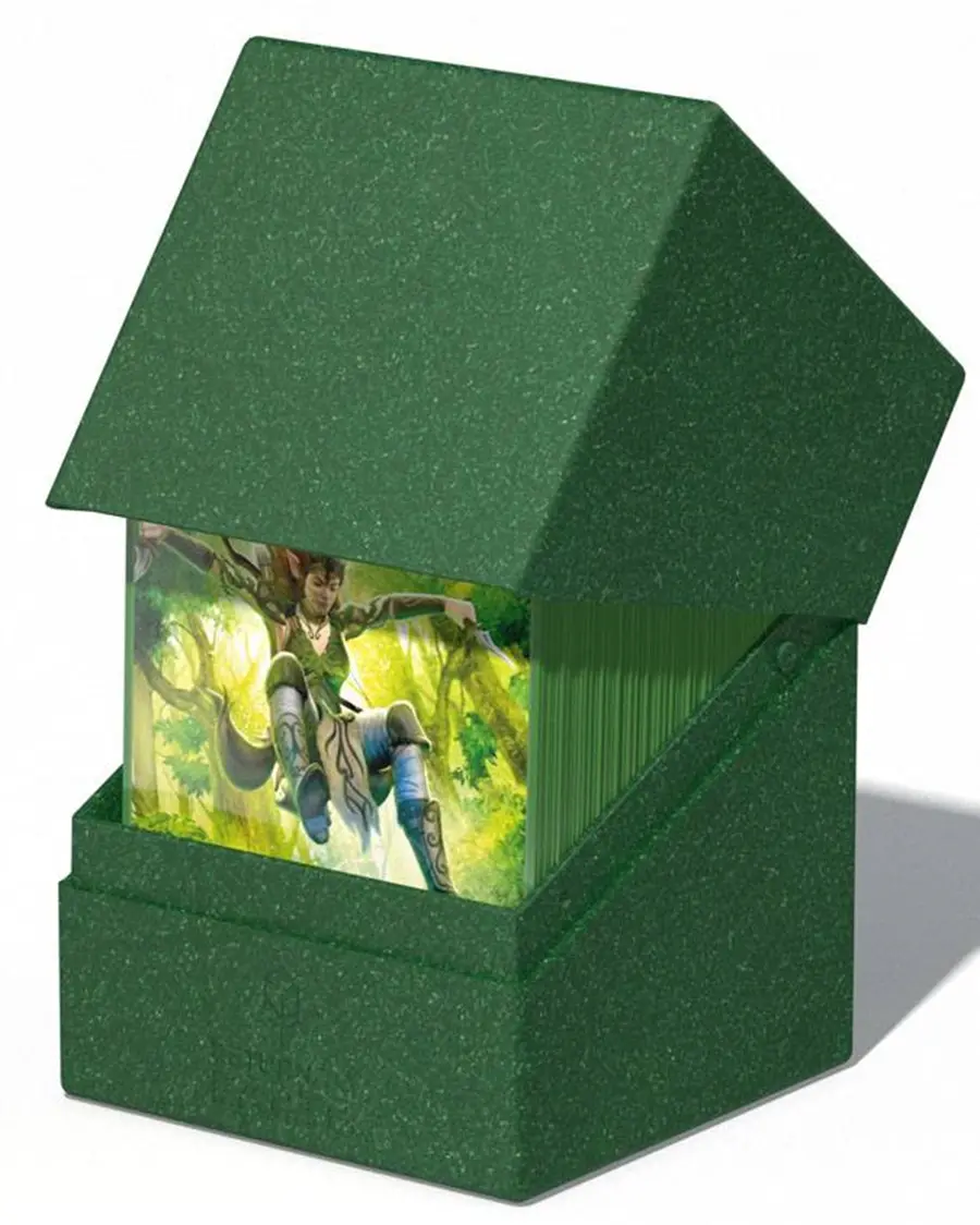 Ultimate Guard Return To Earth Boulder Deck Case 100+ Green: Lorcana Deck Boxen