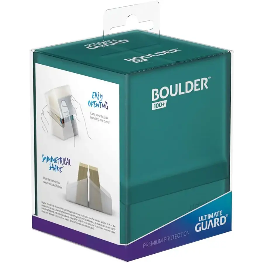 Ultimate Guard Boulder Deck Case 100+ Aqua / Malachite: Magic: The Gathering Deck Boxen
