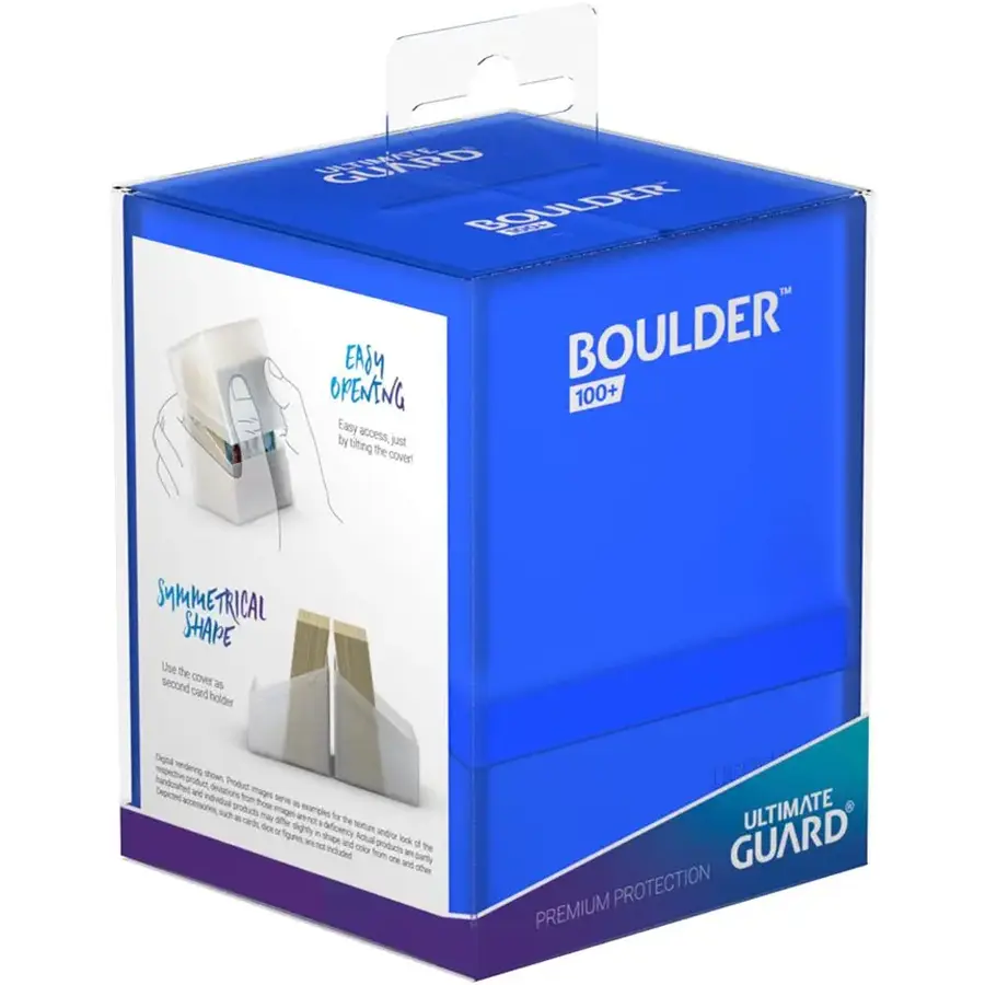 Ultimate Guard Boulder Deck Case 100+ Blue / Sapphire: Magic: The Gathering Deck Boxen
