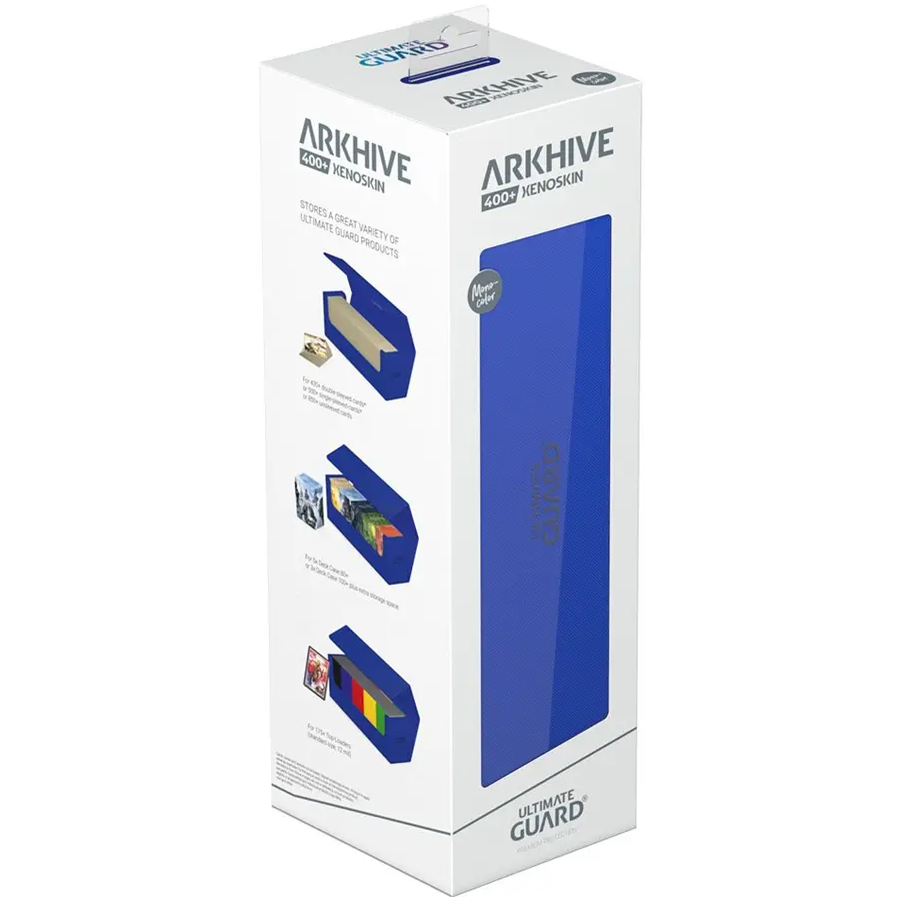Ultimate Guard Arkhive 400+ XenoSkin Monocolor Blue: Yu-Gi-Oh! Deck Boxen