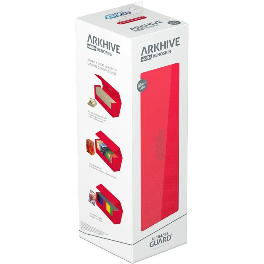 Ultimate Guard Arkhive 400+ XenoSkin Monocolor Red: Yu-Gi-Oh! Deck Boxen