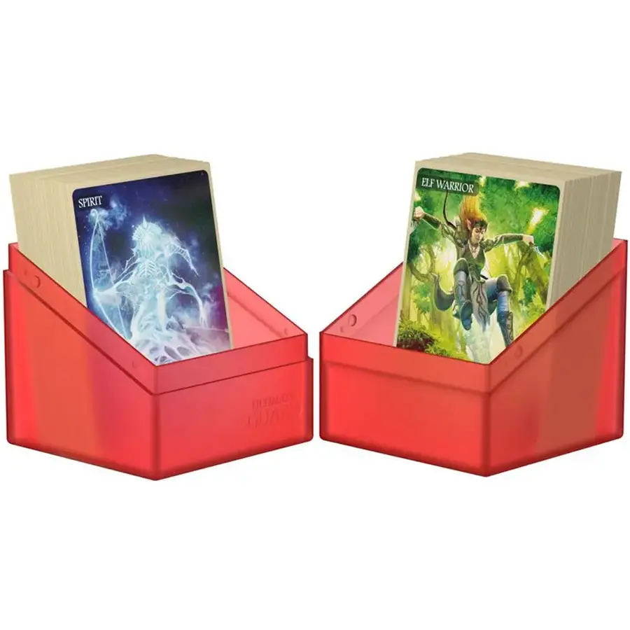 Ultimate Guard Boulder Deck Case 100+ Red / Ruby: Magic: The Gathering Deck Boxen