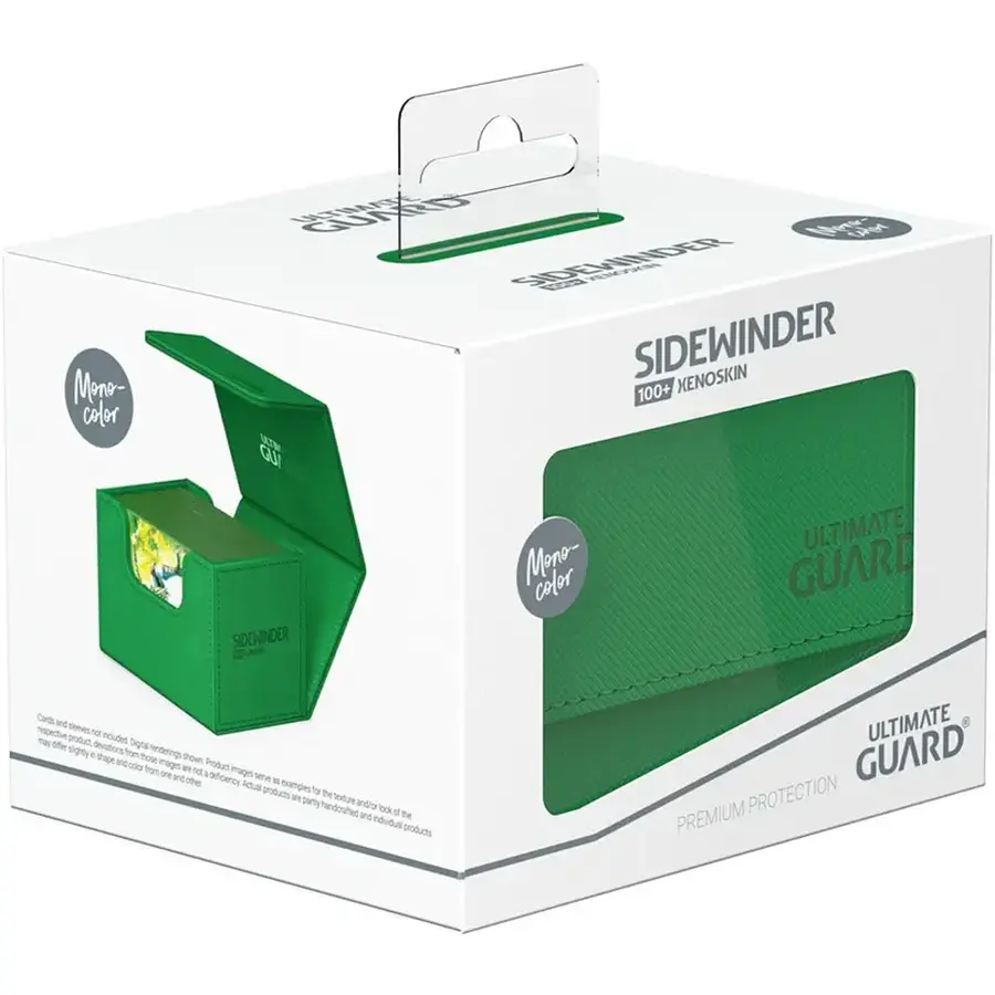 Ultimate Guard SideWinder XenoSkin Deck Monocolor Case 100+ Green: Riftbound: League of Legends Deck Boxen