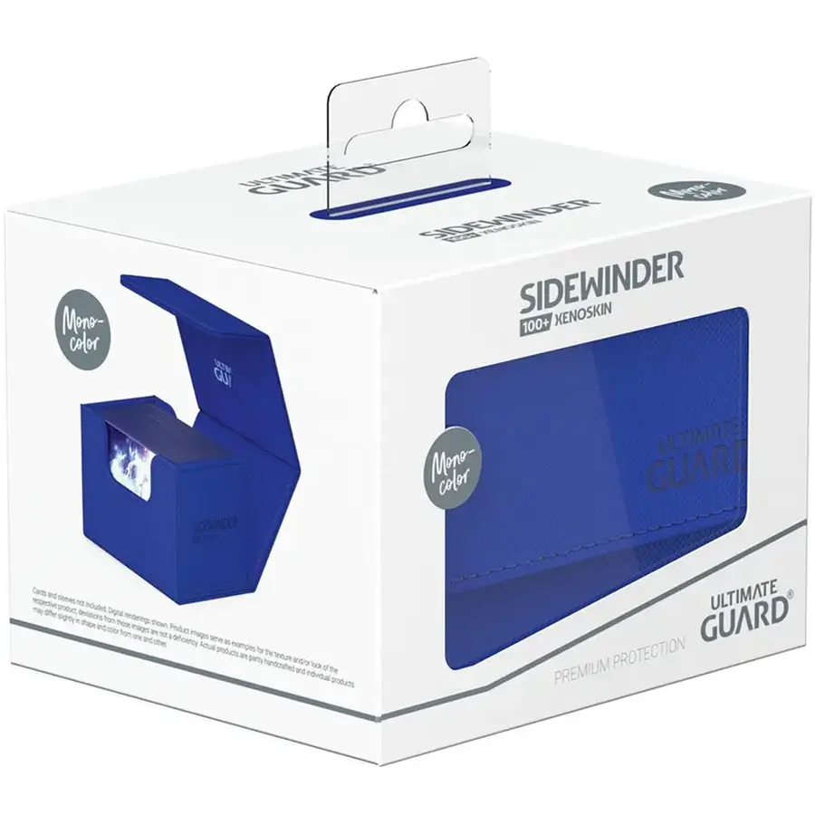 Ultimate Guard SideWinder XenoSkin Monocolor Deck Case 100+ Blue: Magic: The Gathering Deck Boxen