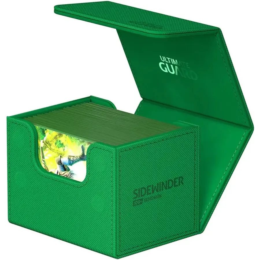 Ultimate Guard SideWinder XenoSkin Monocolor Deck Case 133+ Grün: Yu-Gi-Oh! Deck Boxen