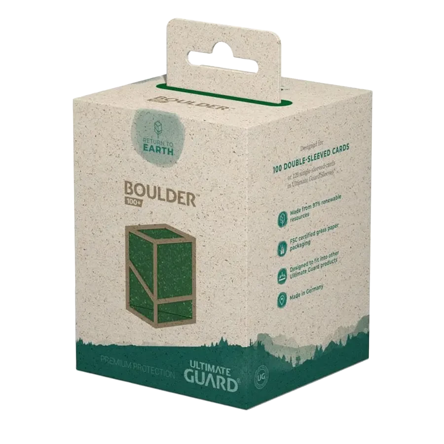 Ultimate Guard Return To Earth Boulder Deck Case 100+ Green: Lorcana Deck Boxen
