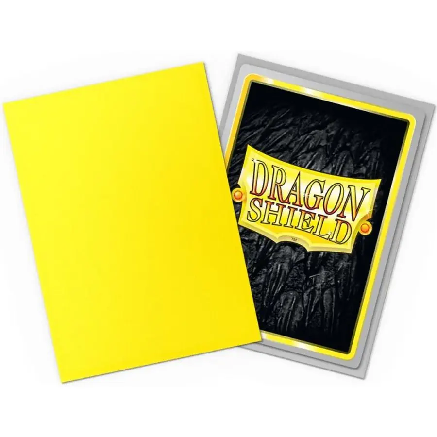 Dragon Shield Matte Dual - Yellow & Silver (100): Magic: The Gathering Card Sleeves / Schutzhüllen