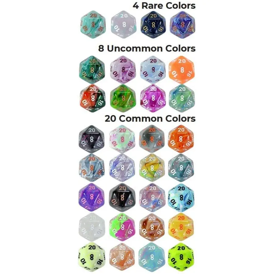 Chessex Hidden Wonders 7 RPG Würfelset: Dungeons and Dragons DnD Würfel & Token