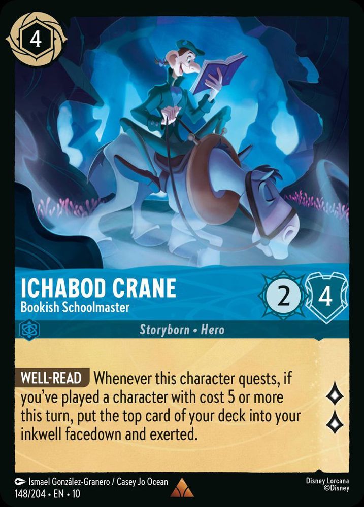 Ichabod Crane - Bookish Schoolmaster