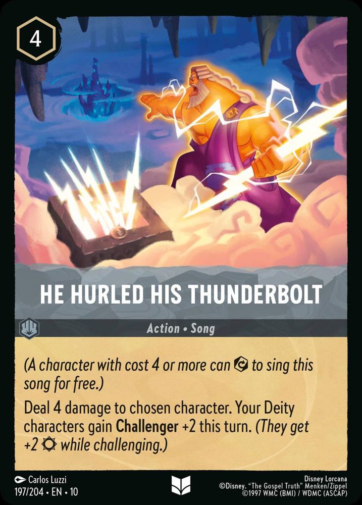 He Hurled His Thunderbolt (V.1)