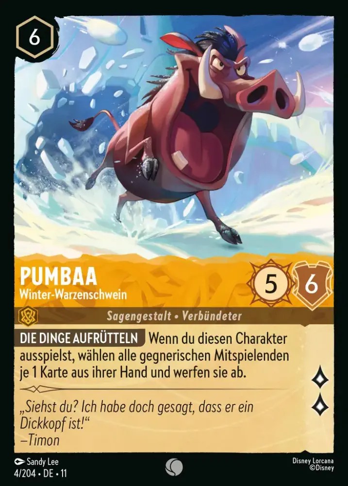 Pumbaa - Winter Warthog