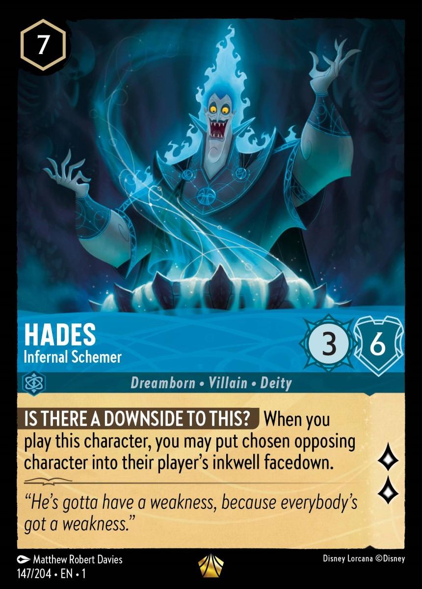 Hades - Infernal Schemer Single: Disney Lorcana The First Chapter Einzelkarte