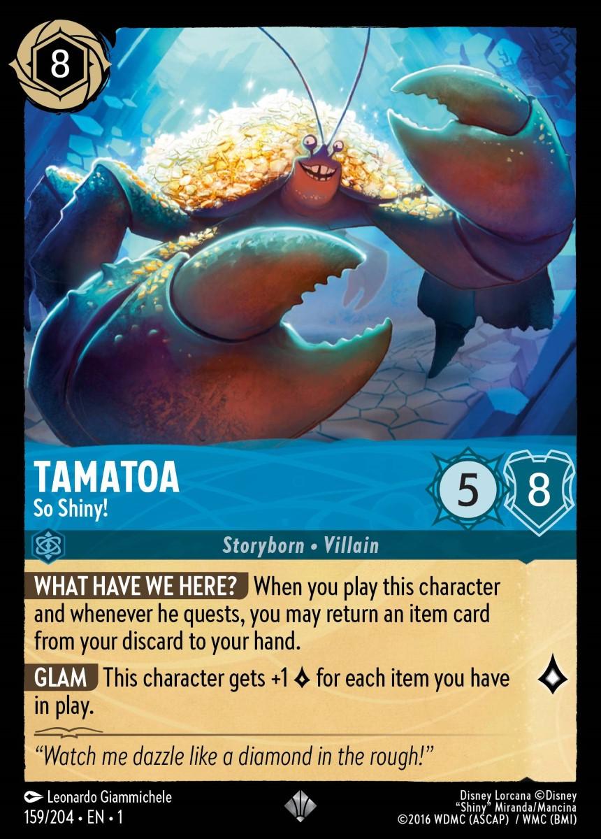 Tamatoa - So Shiny! Single: Disney Lorcana The First Chapter Einzelkarte