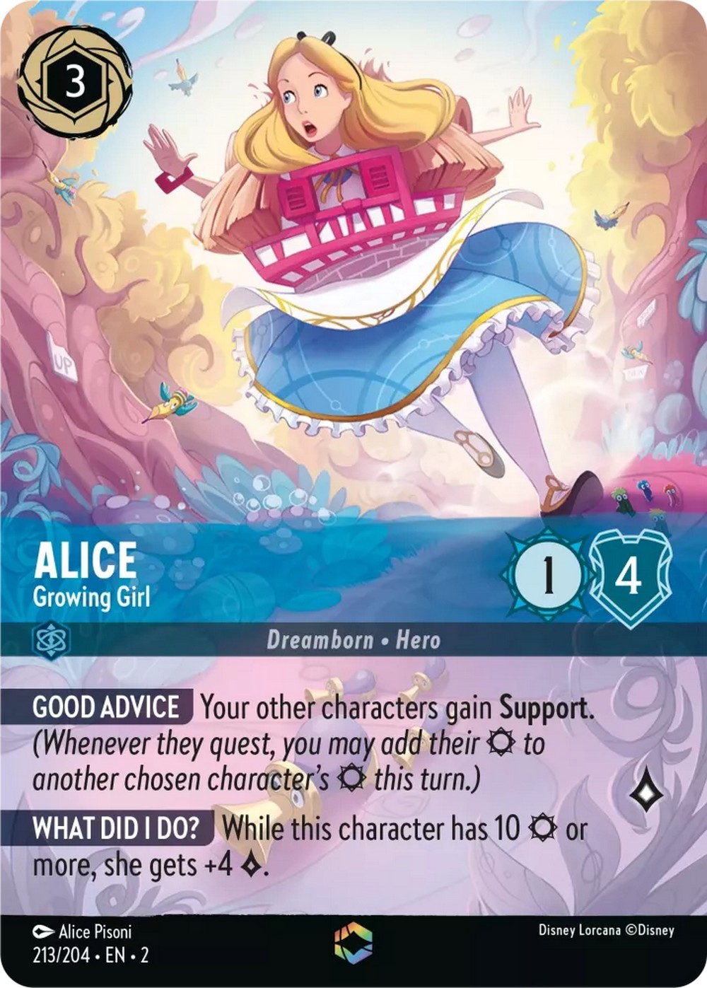 Alice - Growing Girl (V.2) Single: Disney Lorcana Rise of the Floodborn Einzelkarte