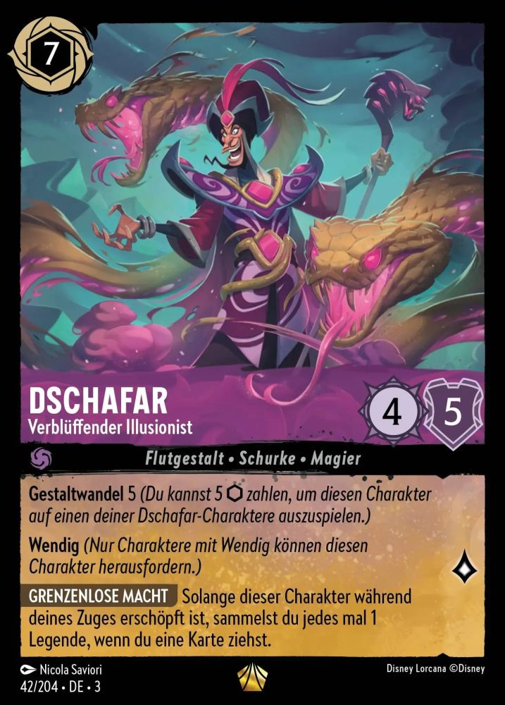 Jafar - Striking Illusionist (V.1) Single: Disney Lorcana Into the Inklands Einzelkarte