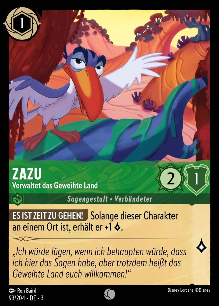 Zazu - Steward of the Pride Lands