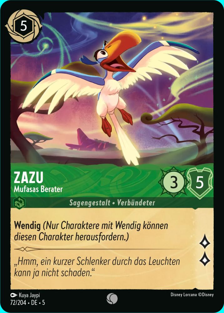 Zazu - Advisor to Mufasa