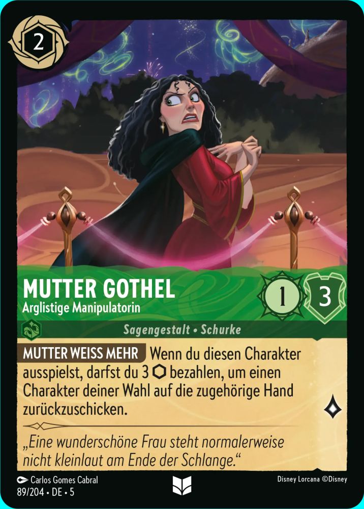Mother Gothel - Conceited Manipulator