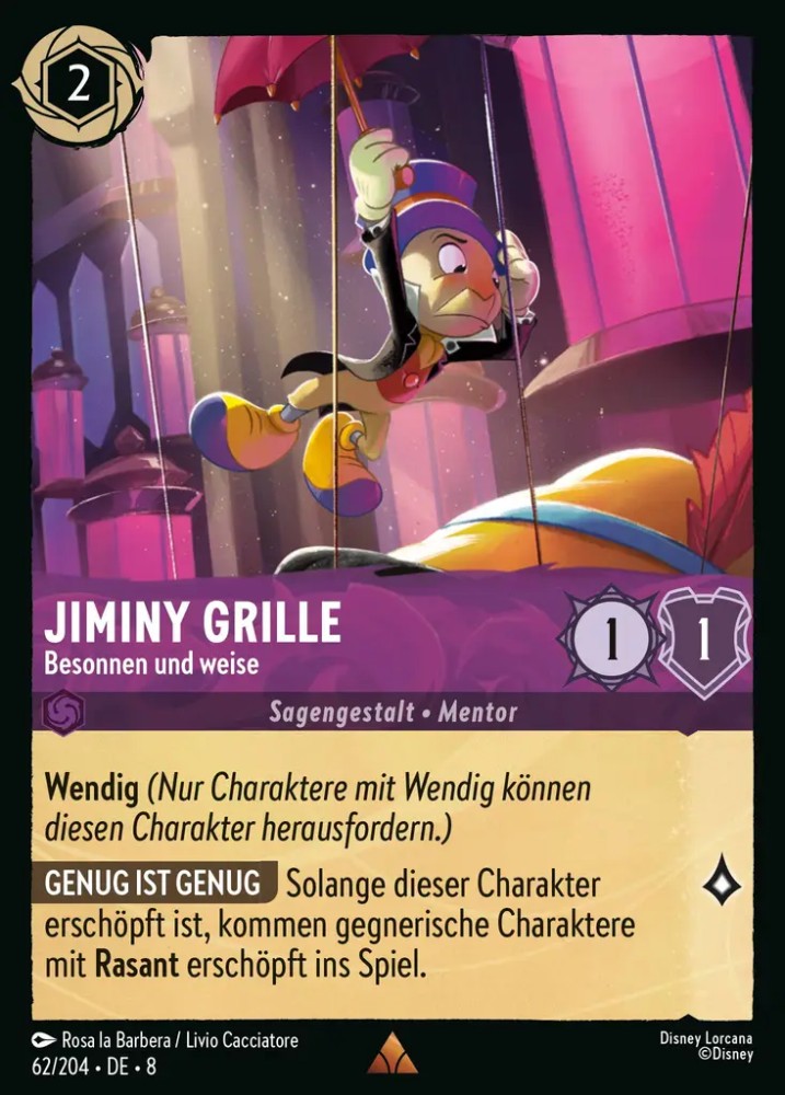 Jiminy Cricket - Level-Headed and Wise