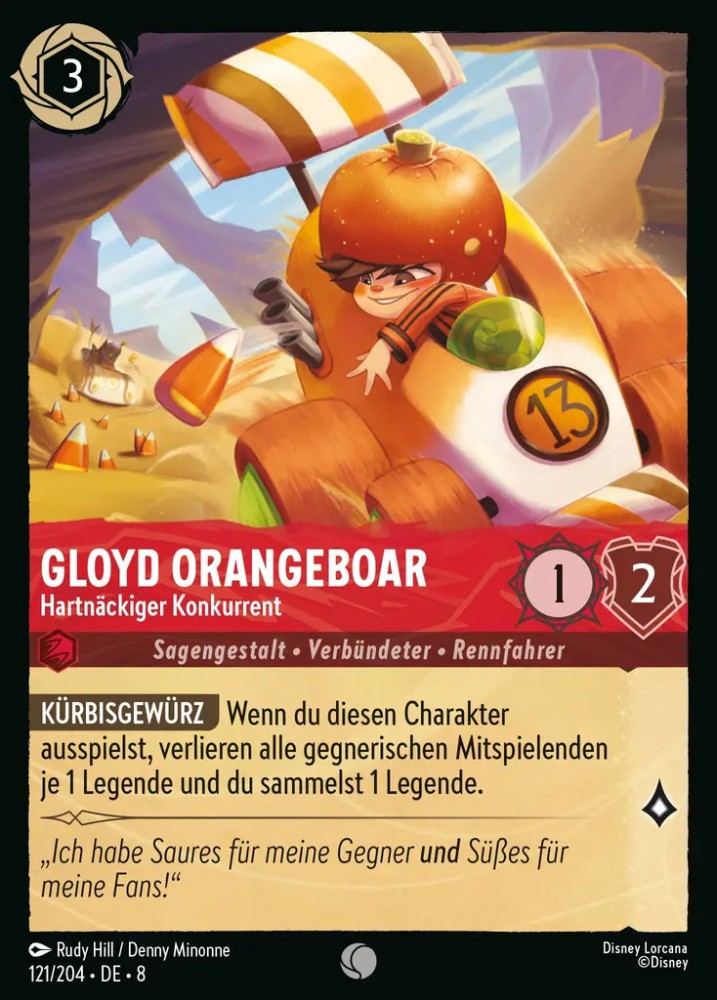 Gloyd Orangeboar - Fierce Competitor