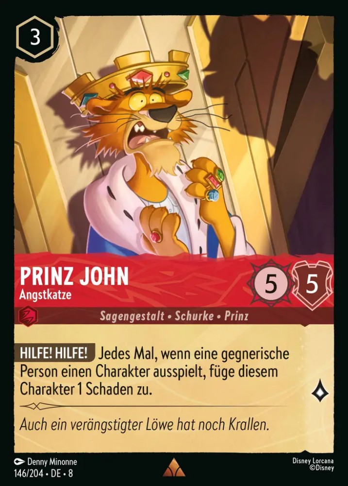 Prince John - Fraidy-Cat