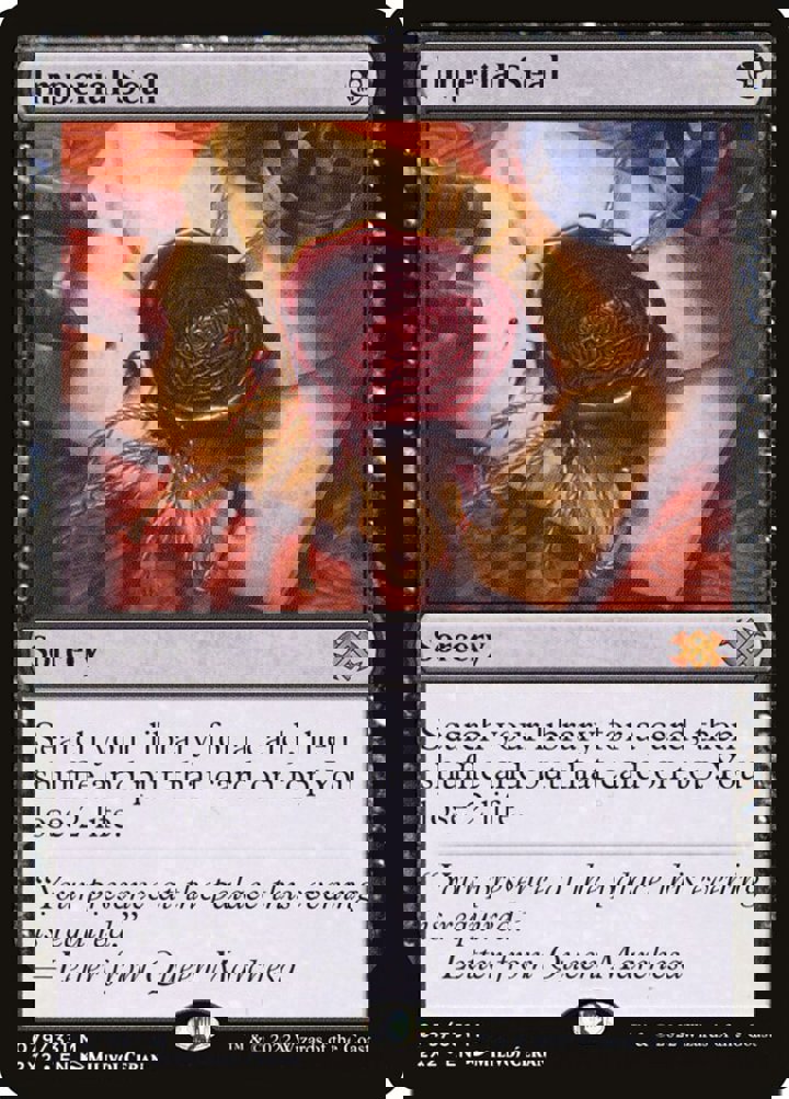 Imperial Seal Single: Magic: The Gathering Double Masters 2022 Einzelkarte