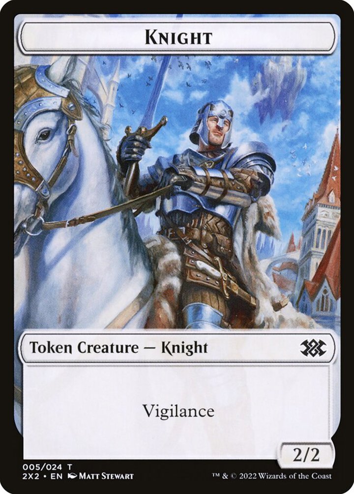 Knight Token (White 2/2 Vigilance)