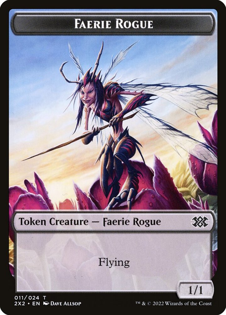 Faerie Rogue Token (Black 1/1)