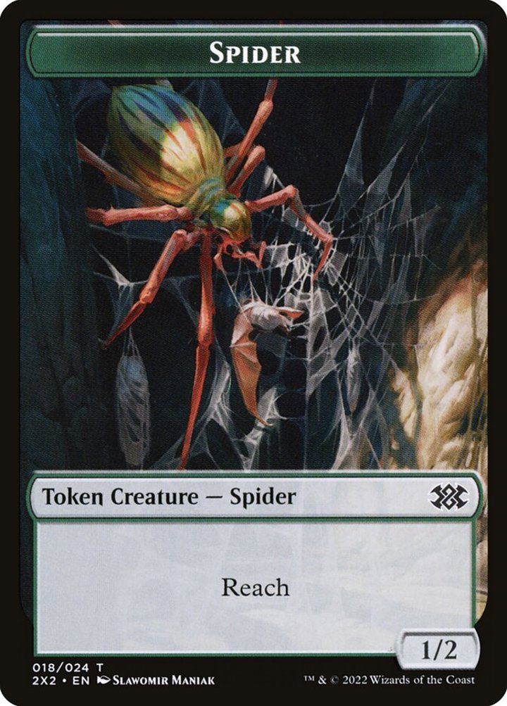 Spider Token (Green 1/2)