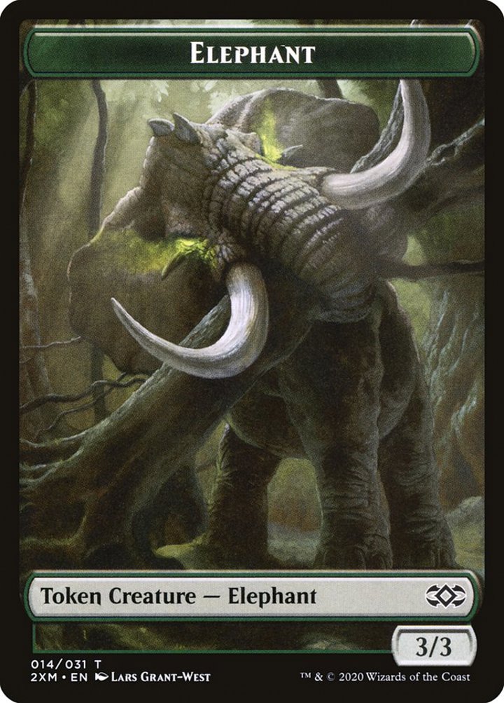 Elephant Token (Green 3/3)