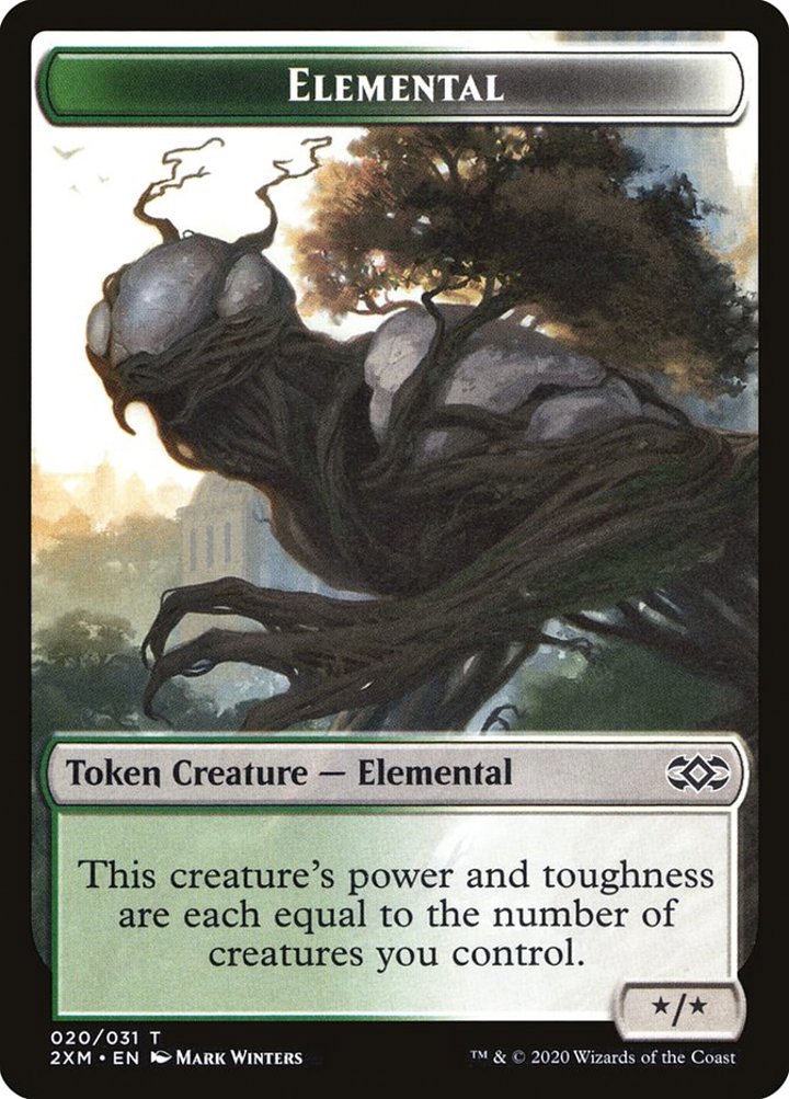 Elemental Token (Green and White */*)