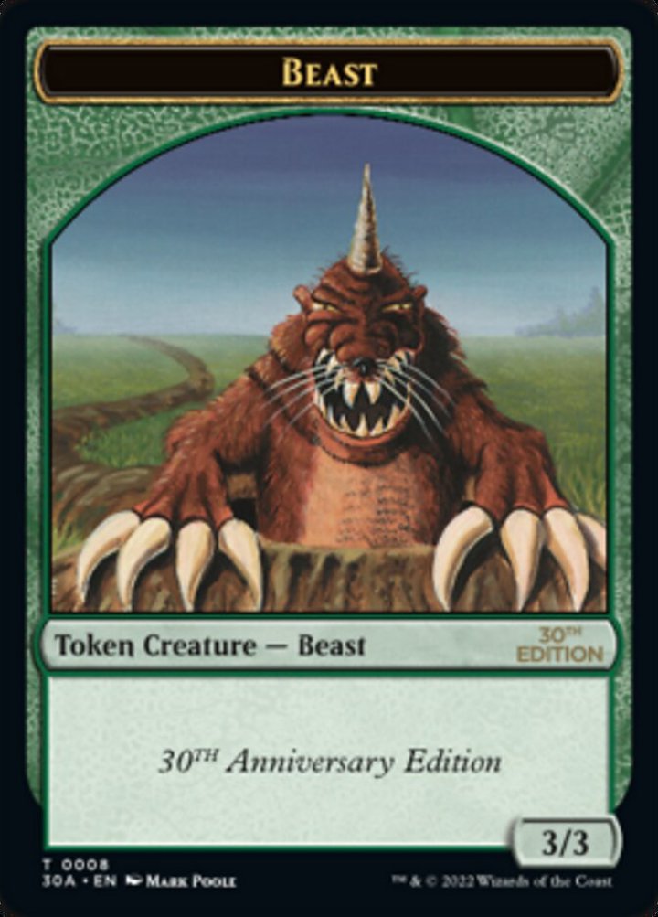 Beast Token (Green 3/3)