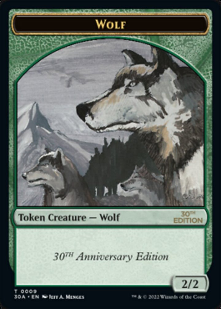 Wolf Token (Green 2/2)